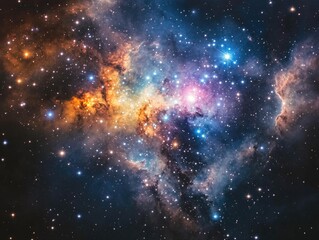 Fototapeta premium Large Star Cluster in Night Sky