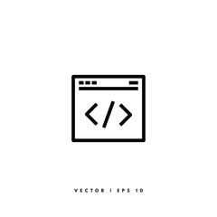 Command Window Icon. Editable Stroke