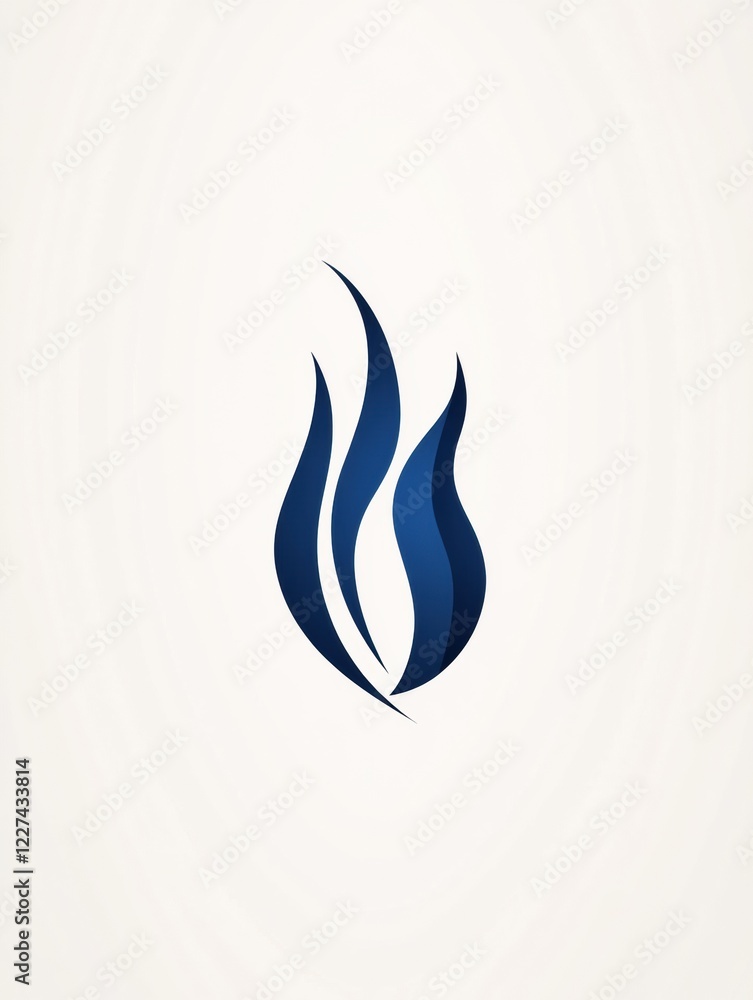 Aufkleber flame icon design representing energy and passion in a creative minimalist style for modern applicat