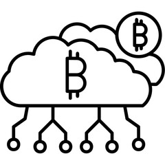 Cloud Mining Icon
