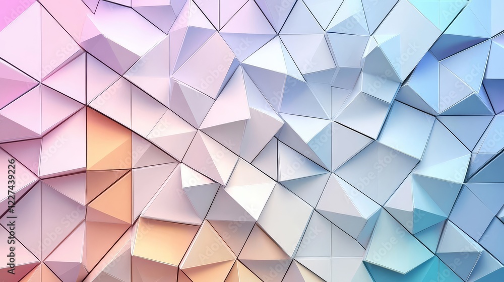 Aufkleber immerse yourself in a sleek geometric pattern showcasing overlapping shapes.