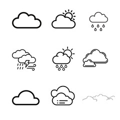 Clouds Set - Vector Stock Collection