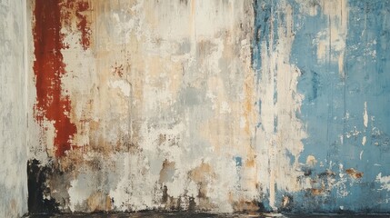 Faded Grunge Walls: A Study in Texture and Color