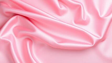 Fototapeta premium Soft pink satin fabric with luxurious sheen, intricate design, smooth surface