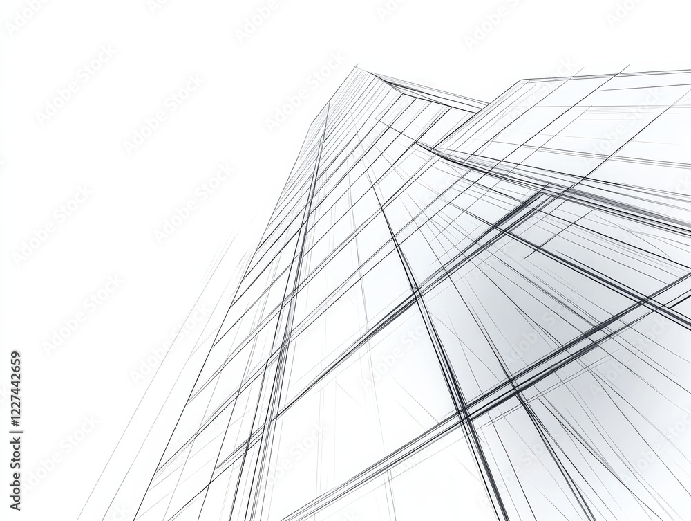 Poster a dynamic perspective captured through unique angles and glass windows.
