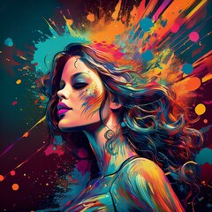 Naklejka premium Donna arte