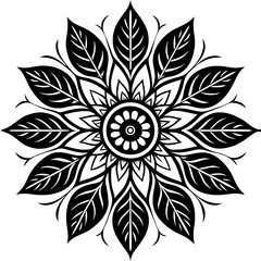 black and white flowers