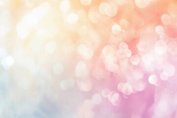 Obraz premium Soft, dreamy bokeh background with pastel colors creating a serene atmosphere for design use