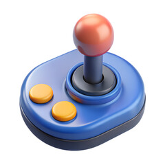 3D Gaming Joystick Icon - Vibrant Video Game Controller
