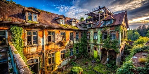 Obraz premium Abandoned Building in Kappelrodeck, Germany: Urban Exploration Photography