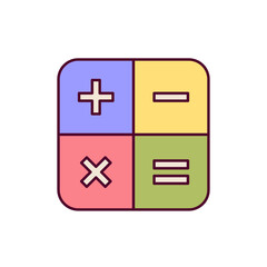 Obraz premium calculator icon illustration