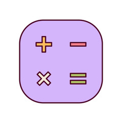 calculator icon illustration