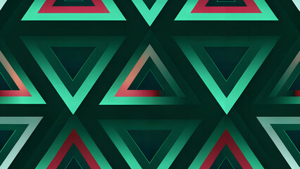red and green abstract triangle background