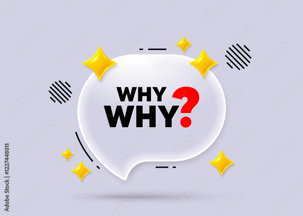 Poster why chat speech bubble. social media concept. why question symbol. ask question sign. faq, quiz symb