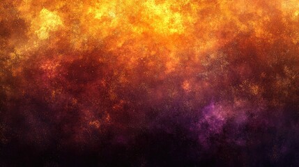 Abstract colorful background with warm hues of orange, purple, and gold creating a vibrant atmosphere