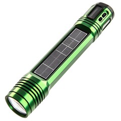Sleek and Eco Friendly Solar Powered Flashlight with Futuristic Design