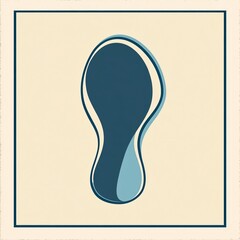 Professional Left Sole Flat Vector Illustration for Footwear Design Projects