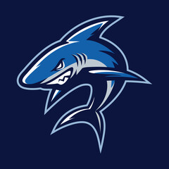 vector cartoon, character, and mascot of a shark sport logo.