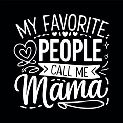 Mother's day or mom typography t shirt design