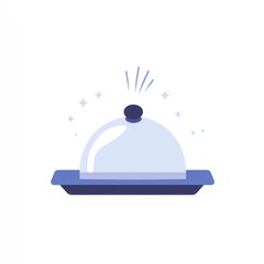 Obraz premium Restaurant cloche food service