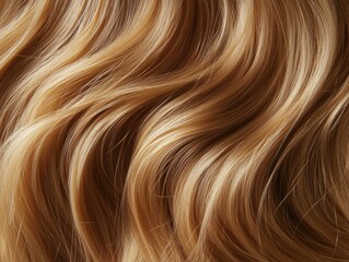 Fototapeta premium Woman's Wavy Hair Close Up