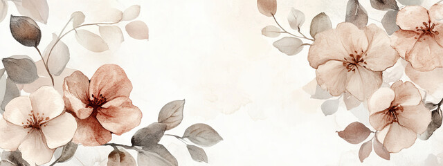 Cherry or almond blossom, spring background in pastel colors