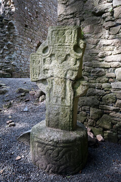 The 12th century Cross of Saint Mollaig / Saint Mullis , County Carlow ,Ireland,Eire,Europe,