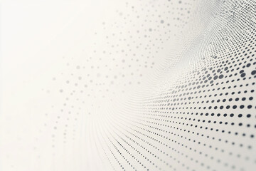 Abstract wave pattern with dotted gradient creating a sense of motion and depth in a minimalist design
