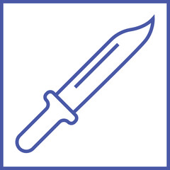 Combat Knife Icon Design