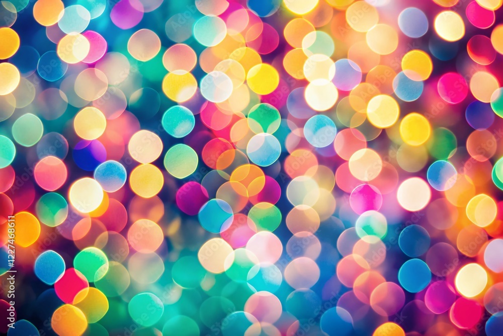 Poster abstract bokeh background with creative pattern mockup for typography & text overlay