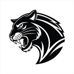 Leopard Mascot Logo on White Background – Fierce and Dynamic Vector Design