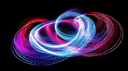Abstract Background with Vibrant Neon Lights