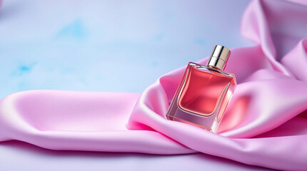 pink perfume bottle glass nail polish
