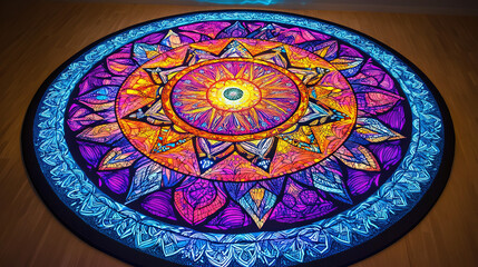 Naklejka premium Abstract Background with Vibrant Neon Lights