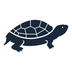vector abstract line art turtle animal logo
