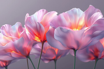 Obraz premium pink and white flowers