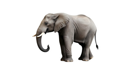 Obraz premium Majestic elephant stands gracefully under bright lights in a natural habitat setting, showcasing its unique features and grandeur