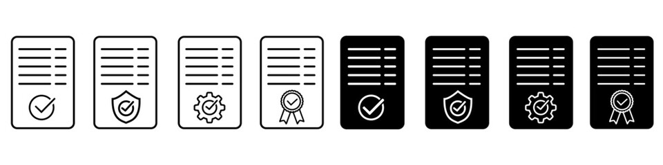 Checkmark icon vector set. confirm terms illustration sign collection. approve symbol. ok logo. approve mark. © Denys