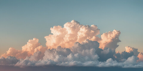 Majestic cloud formation over tranquil ocean at sunset nature photography serene atmosphere aerial view dreamlike vision