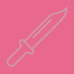 Combat Knife Icon Design