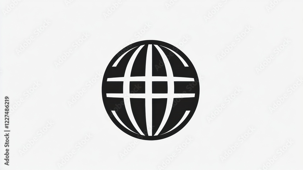 Aufkleber Symbol representing global connectivity and communication through modern technology. Generative AI