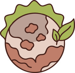 Abstract Planet Earth Vector &ndash; Unique Globe Illustration