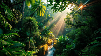 tropical jungle in thailand