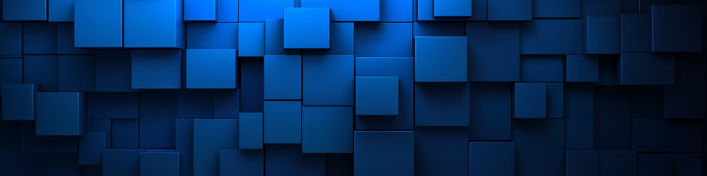 Abstract blue square background