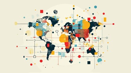 Global Internet Day Flat Vector Illustration