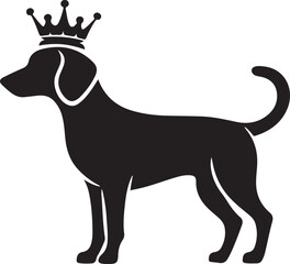 dog silhouette vector