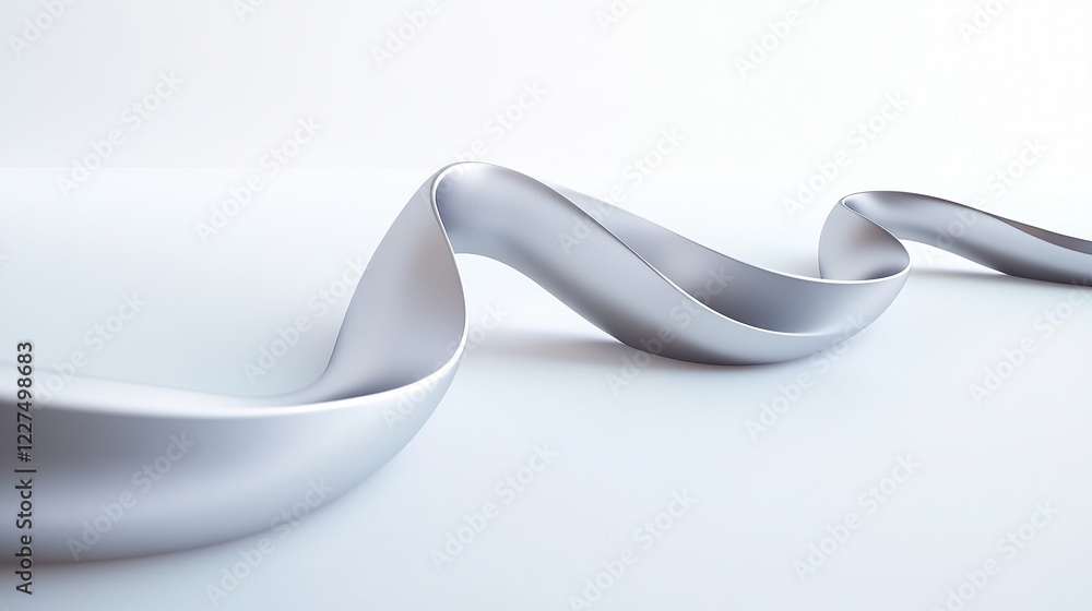 Poster a single unbroken line curving gracefully into a complex labyrinth of gentle loops
