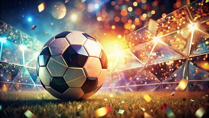 Fototapeta premium Abstract Modern Football Sunday: Minimalist White Space Composition