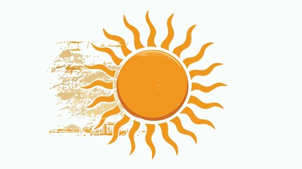 Fototapeta premium Bright and Bold Sun Icon Design for Graphic Illustration