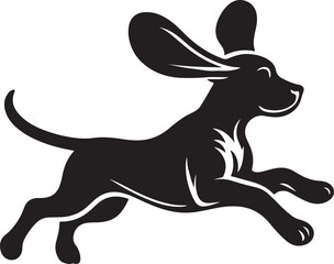 Dog silhouette vector